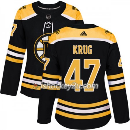 Dame NHL Boston Bruins Trøje Torey Krug 47 Adidas 2017-2018 Sort Authentic